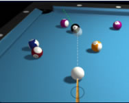 3D billiard 8 ball pool gyerek HTML5 jtk