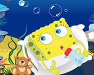 gyerek - Baby Spongebob diaper change