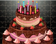Birthday cake puzzle gyerek ingyen jtk