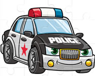 Cartoon police cars puzzle online