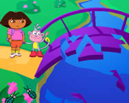 gyerek - Dora puzzle bridge