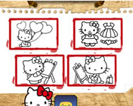 Hello Kitty coloring gyerek ingyen jtk