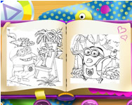 gyerek - Minions coloring book