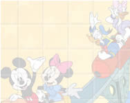 gyerek - Sort my tiles Mickey friends in roller coaster