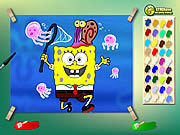 gyerek - Spongebob with jelly fish
