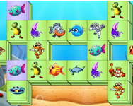 Aquatic triple mahjong gyerek HTML5 játék