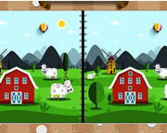 Cartoon farm differences gyerek HTML5 jtk