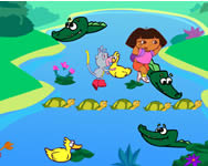 Dora crocodile lake gyerek jtkok