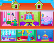 gyerek - Frozen sisters doll house