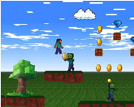 Mineblock adventure gyerek HTML5 játék