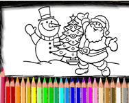 Santa Claus coloring gyerek online
