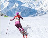 Slalom ski sport játék gyerek HTML5 játék