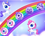 Unicorns birthday surprise gyerek HTML5 játék